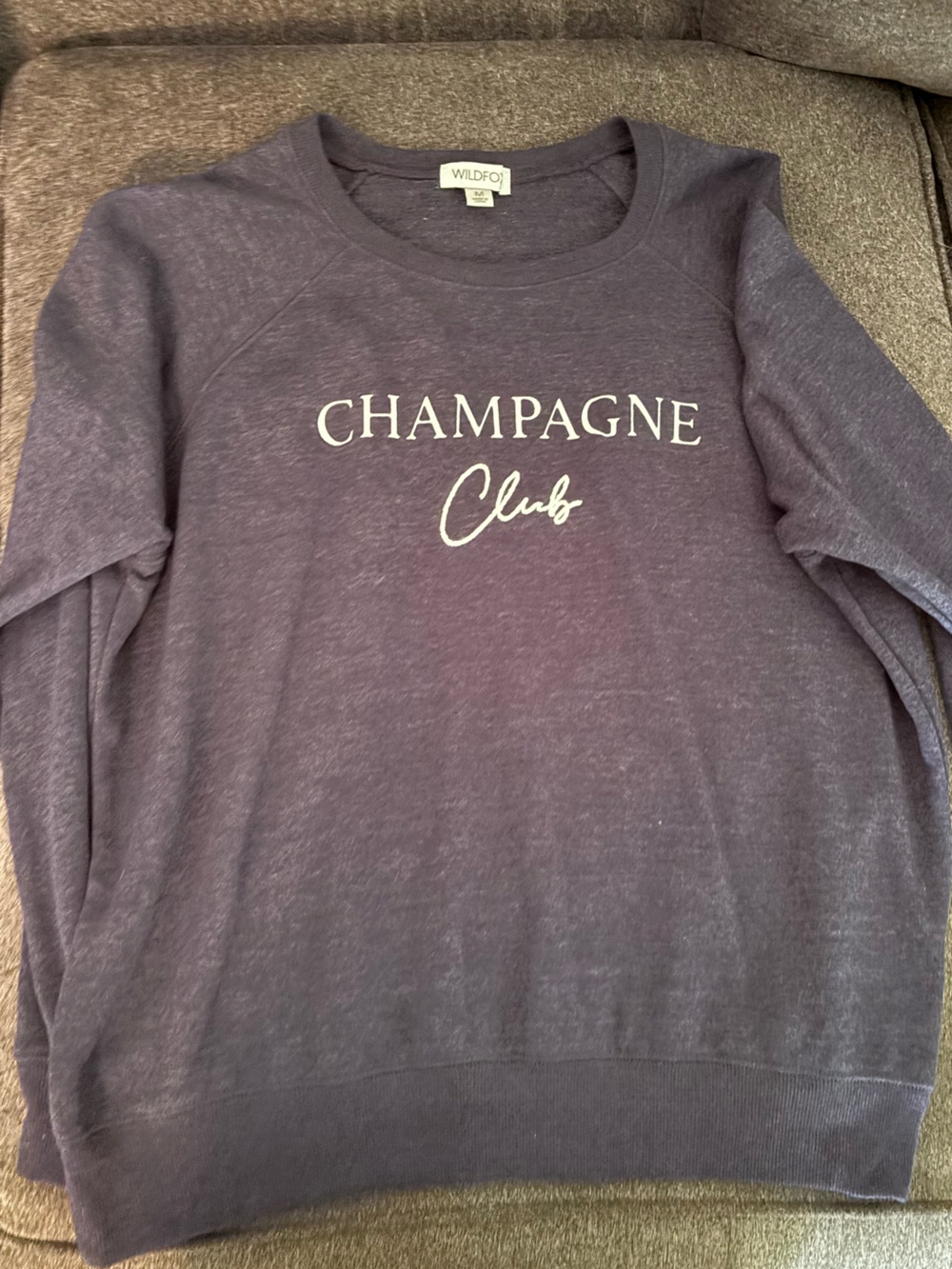 Wildfox Purple 'Champagne Club' Pullover Sweater